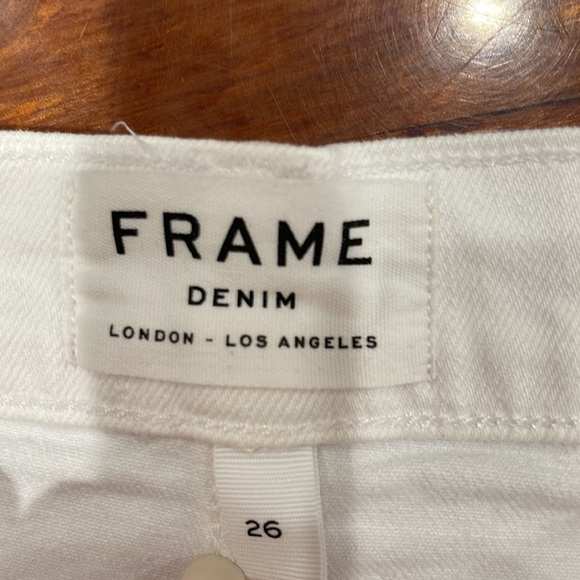 FRAME WHITE DENIM JEAN SKIRT - Picture 3 of 4
